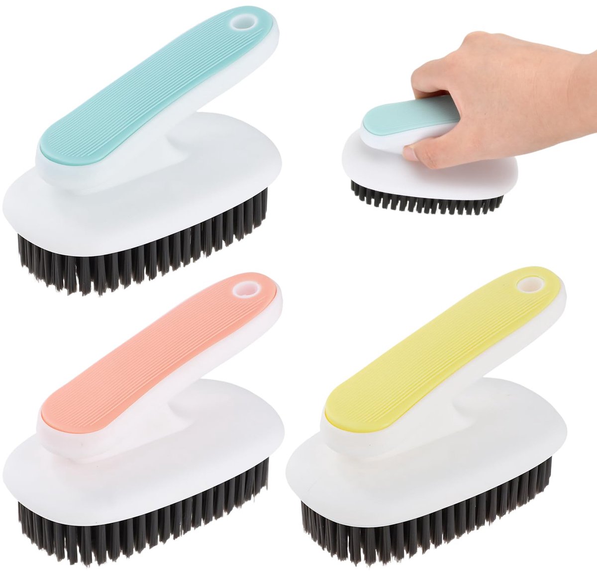Unyqoos® Set van Drie Reinigingsborstels met Antislip Greep voor Huis en Werkplaats
