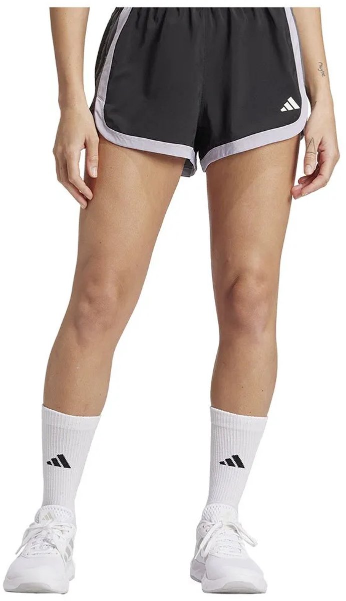 Adidas Pacer Woven Colorblock Korte Broek Vrouw Zwart
