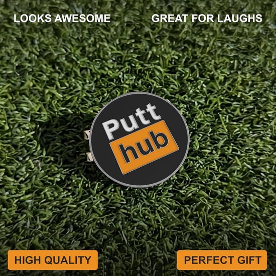 Grappige Golfbal Marker met Magnetische Hoed Clip - Hilarische Golf Accessoires — afbeelding 2