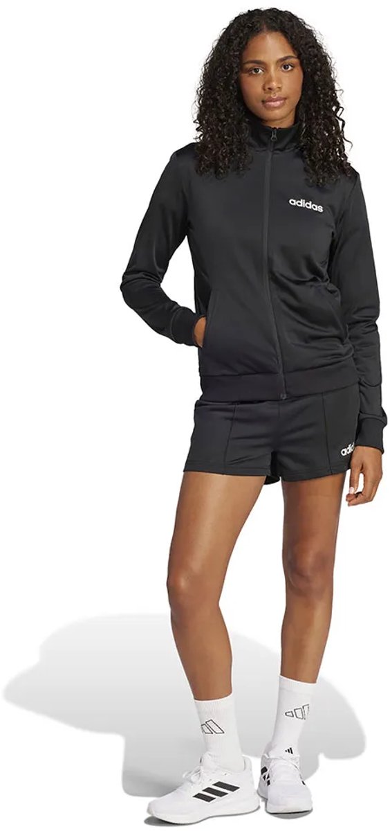 Adidas Essentials Linear Shorts Trainingspak Vrouw Zwart