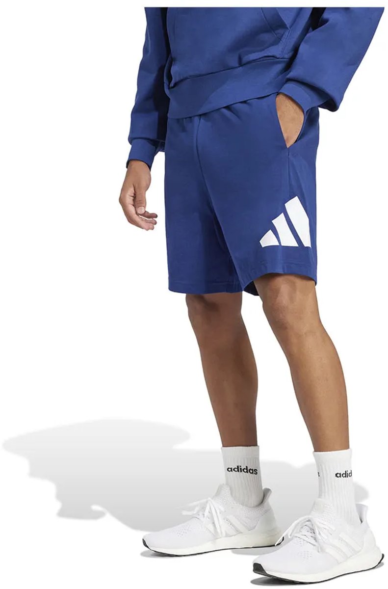 Adidas Essentials Big Logo Single Jersey Korte Broek M Regular Man Blauw