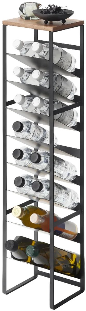 Yamazaki Wijnrek / Flessenrek - 16 flessen - Tower - Zwart