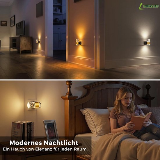 Nachtlampje Stopcontact met Schemeringssensor - LED Stekkerlicht voor Hal, Slaapkamer, Trap, Keuken, Badkamer, 0-100 Lumen, 3CCT — afbeelding 2