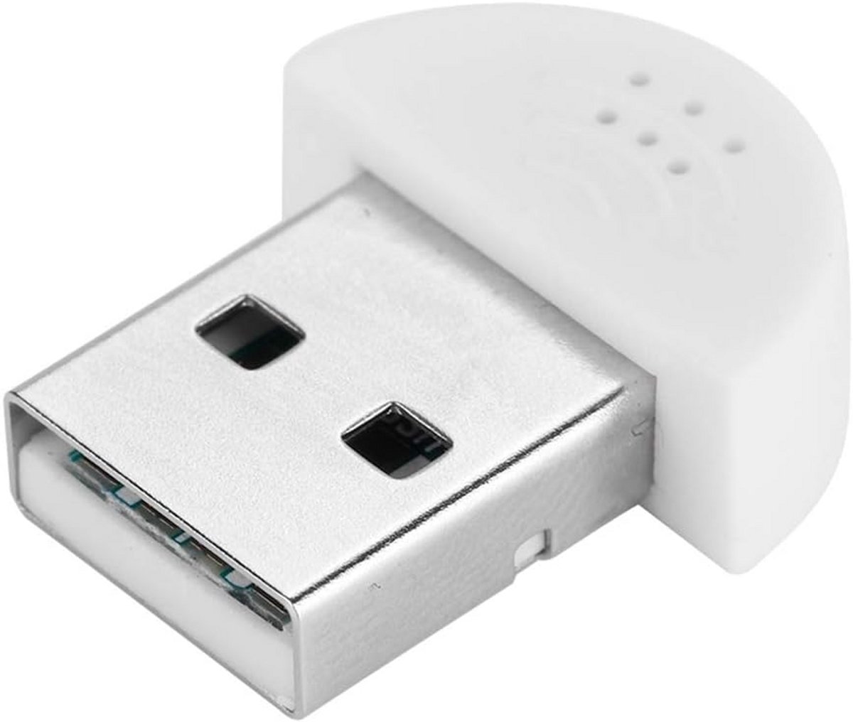 Mini USB Microfoon voor PC en Notebook - Compacte Studio Microfoon voor Video en Audio Opnames - Wit