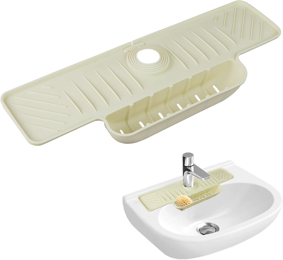 Multifunctionele Siliconen Afdruipmat en Gootsteenaccessoires