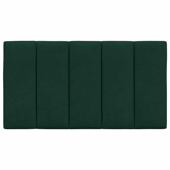 vidaXL-Coussin tête de lit-90 cm-velours-vert foncé