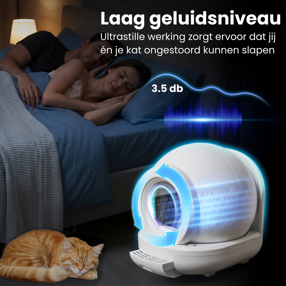 Vosoi Automatische Kattenbak - 65L Zelfreinigend met App thumbnail 3