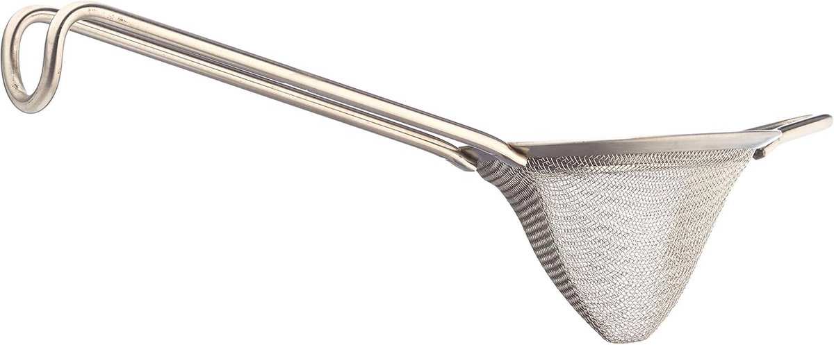 Conische zeef 8 cm roestvrij staal 18/10