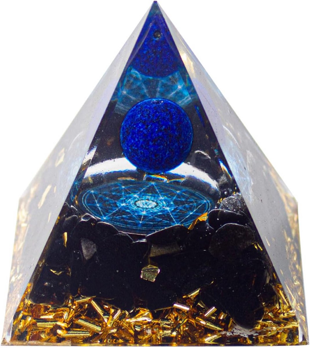Orgoniet piramide 5 cm - Helende meditatiepiramide met rustgevende energie voor interieur en meditatie