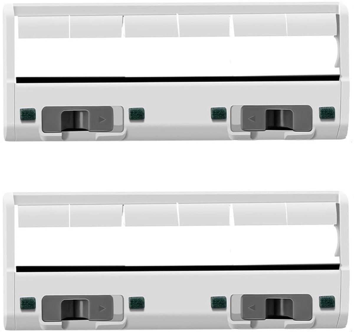 2x Hoofdborstel Cover - Vervanging - geschikt voor Ecovacs T10 & OZMO 950 - 920 - T8 T8 & AIVI T8 - T9 - T10 Plus Robot Stofzuiger Onderdelen - Wit