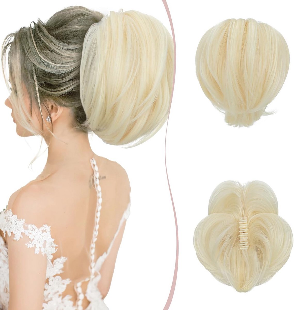 Haarstukje met Clip voor Paardenstaart en Vlecht – Gemakkelijk te Stylen Haaraccessoire