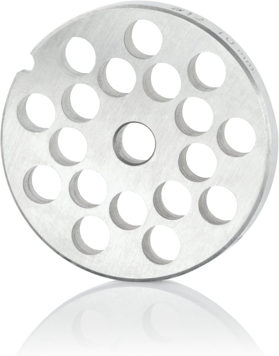 Grote Perforatieschijf 10 mm voor Professionele Vleesmolen (Ø 7 cm) - RVS