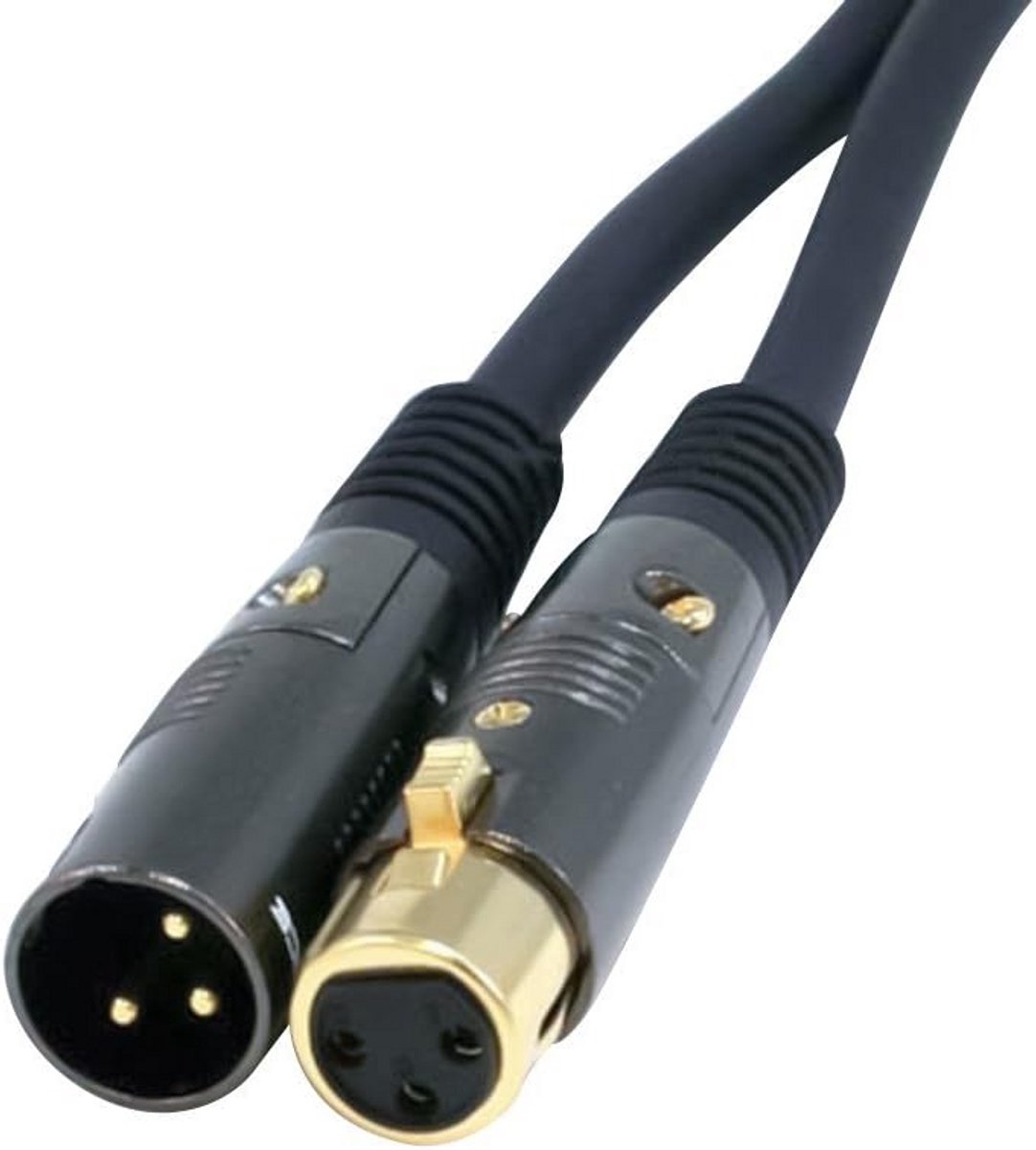 6 Voeten XLR Mannelijk Naar Vrouwelijke Microfoon Kabel - Verguld 16AWG