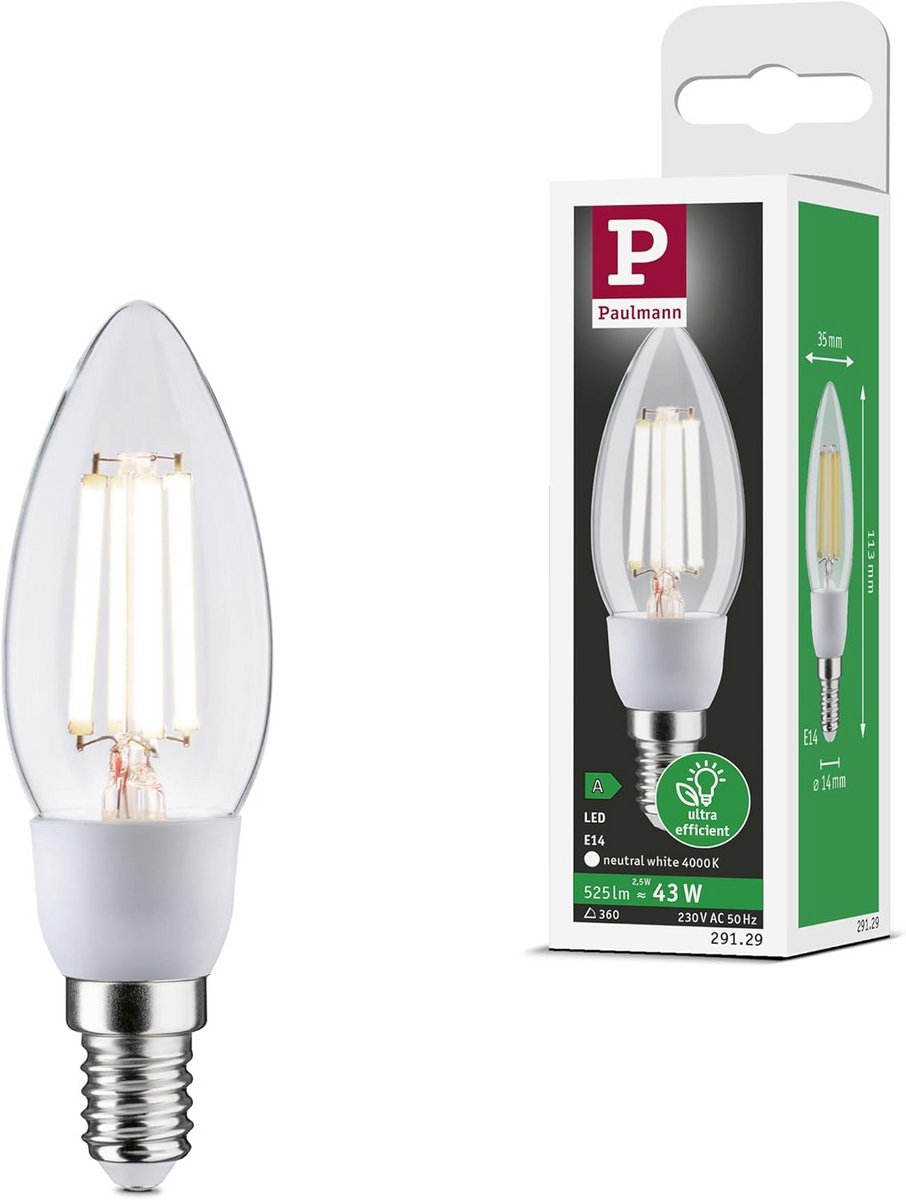 Eco-Line LED-kaars E14 525 lm 2,5 W 4000 K - Energiezuinige Verlichting
