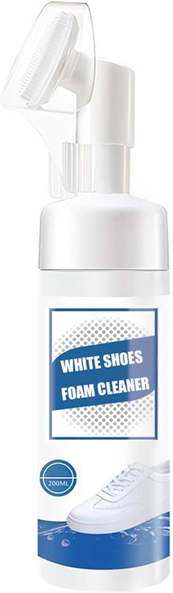 Sneakerreiniger 200 ml met geïntegreerde borstel voor witte schoenen
