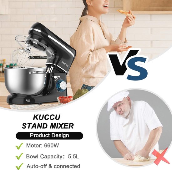 Krachtige Blender 660 W met 6 Snelheden en Roestvrijstalen Kom — afbeelding 3
