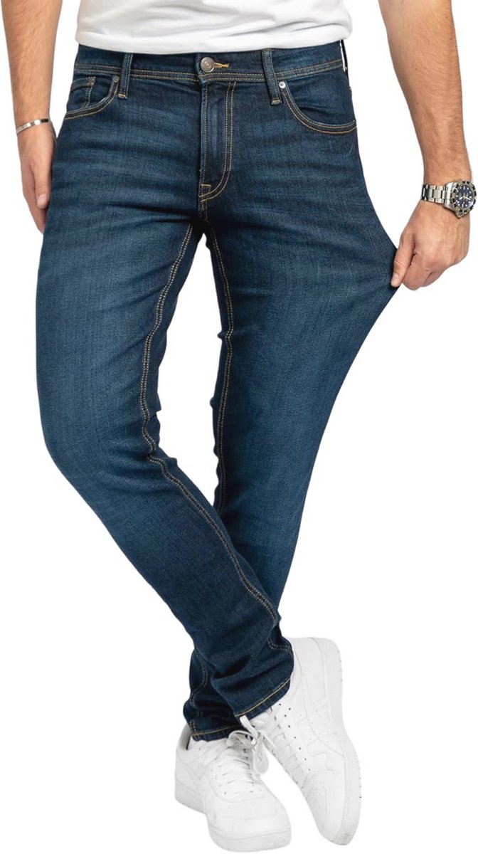 Slim Fit Stretch Jeans voor Heren - Comfortabele en Stijlvolle Jeans voor Werk en Vrije Tijd