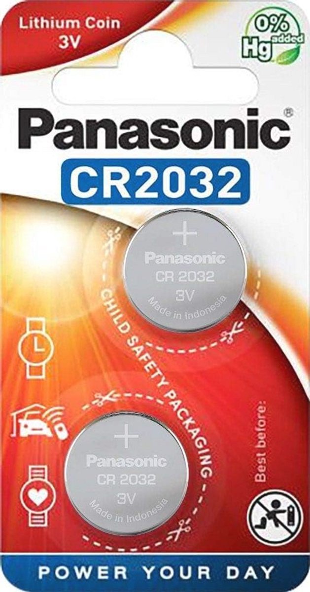 CR2032 Muntbatterijen Pack van 2 - Lithium 3V - Voor Horloges, Zaklampen en Meer