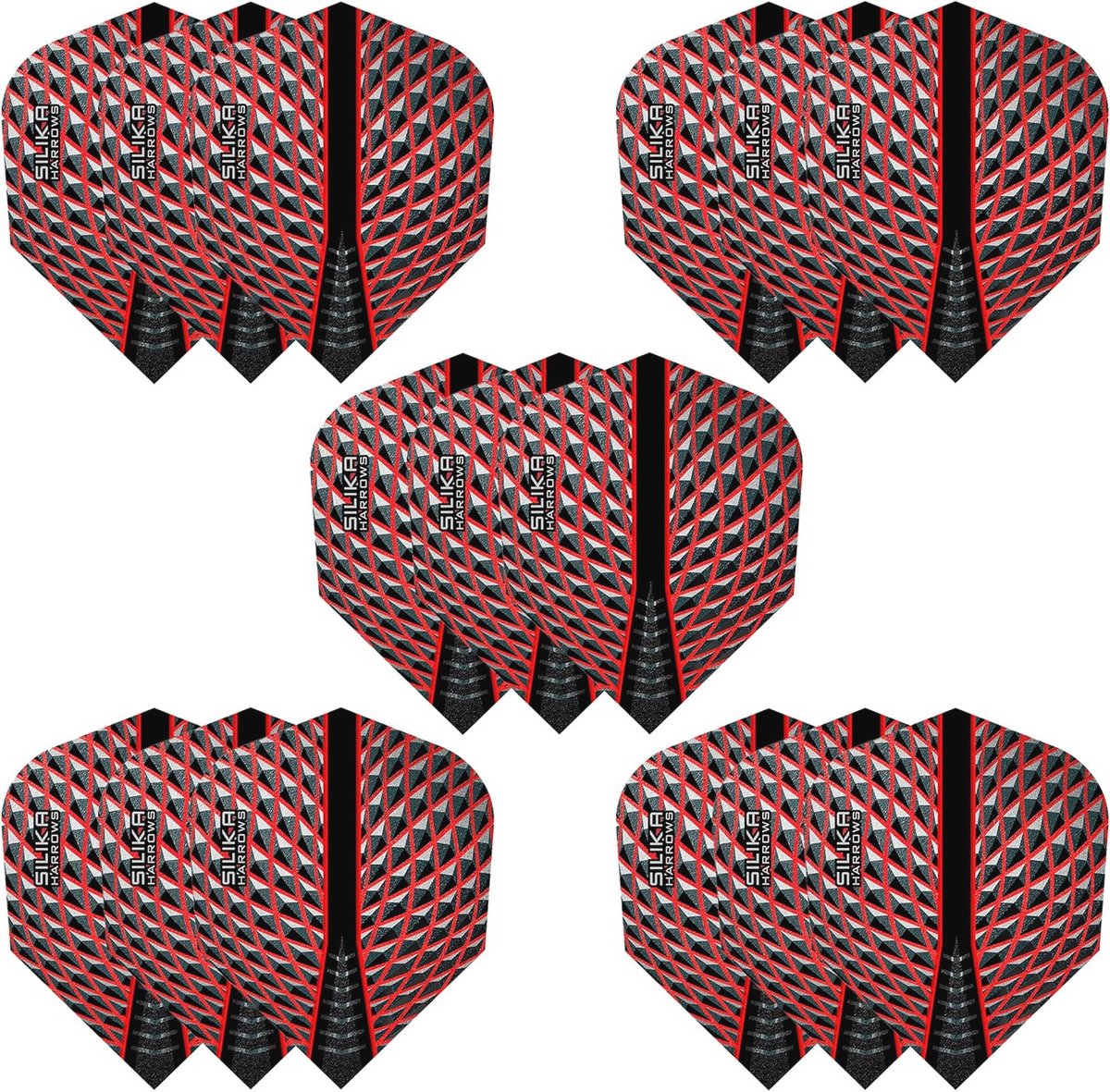 Premium dartpijlen set | 5 sets met 15 flights | 100 micron extra sterk | Professionele dartaccessoires