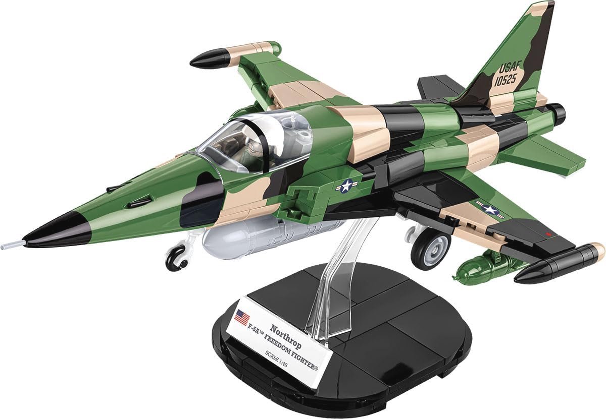 Bouwset licht gevechtsvliegtuig F-5A Freedom Fighter - 352 bouwstenen