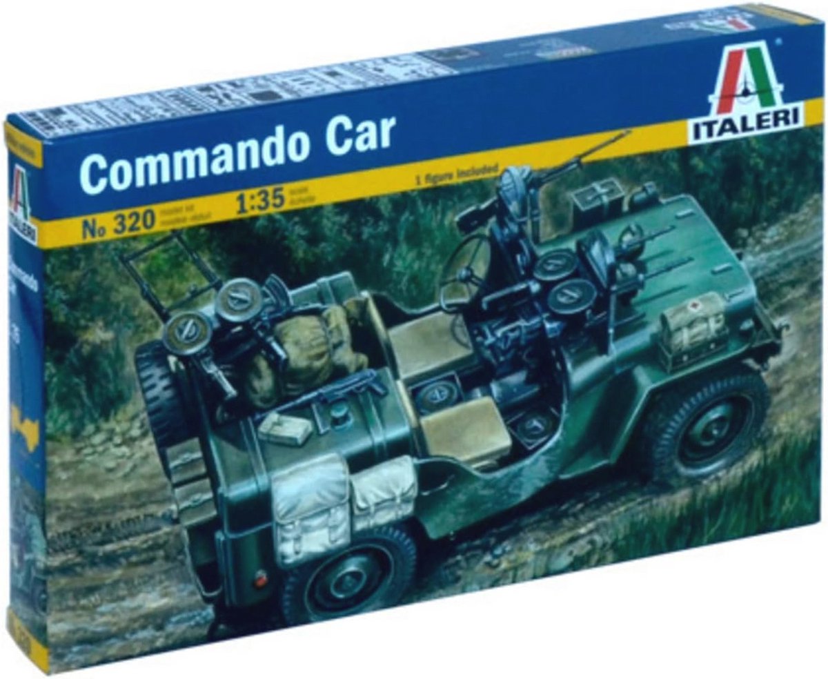 Modelbouwset 1:35 Commando Car - Ongelakt