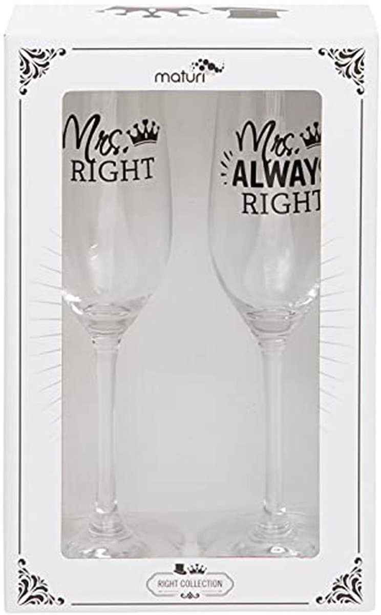 Set van twee elegante champagnefluiten voor speciale gelegenheden