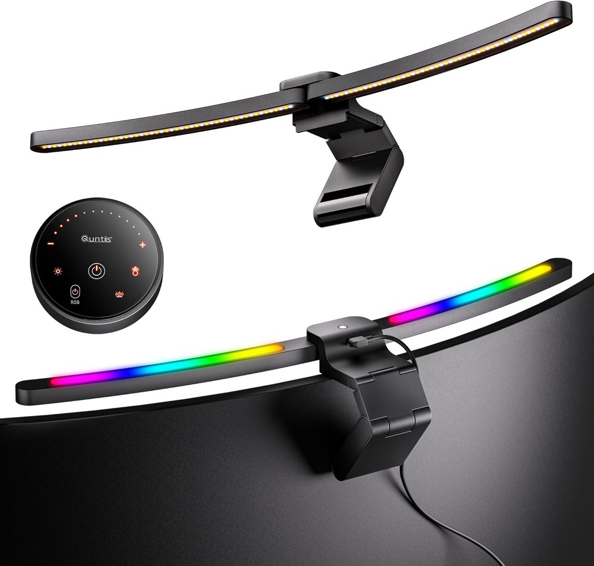 Curved Monitor Light Bar met RGB Gaming Backlight en Dimbare Verlichting