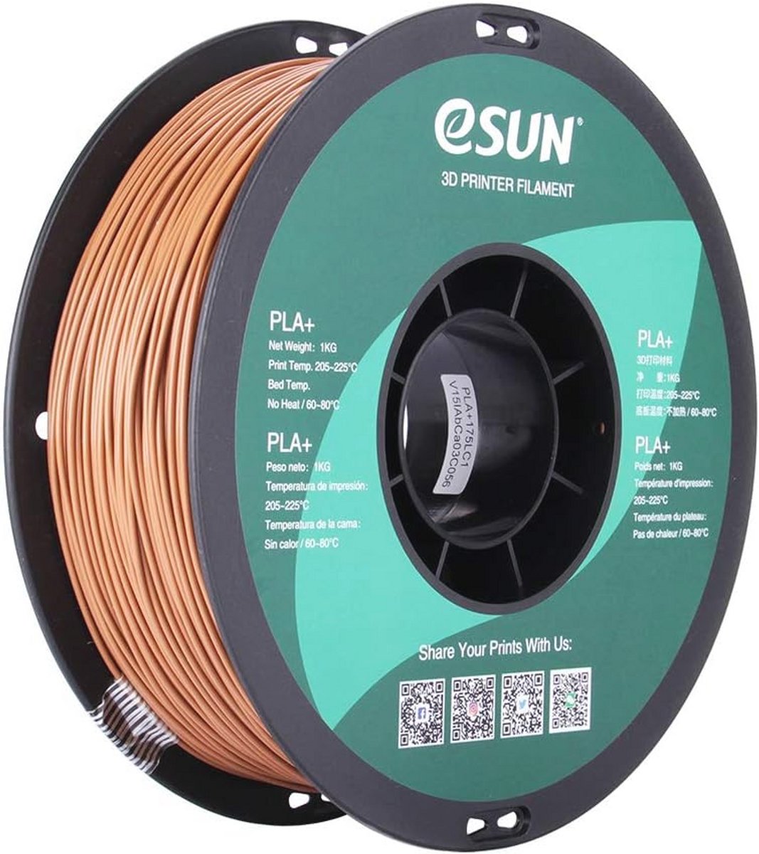 Light Brown PLAPlus Filament - 1.55 kg voor Grote 3D-Modellen