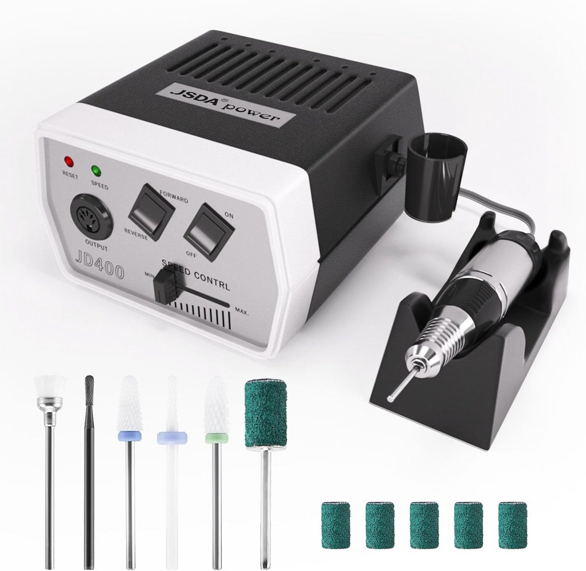 Professionele Nagelfrees voor Gelnagels met 30.000 omw/min en Inclusief 6 Bits