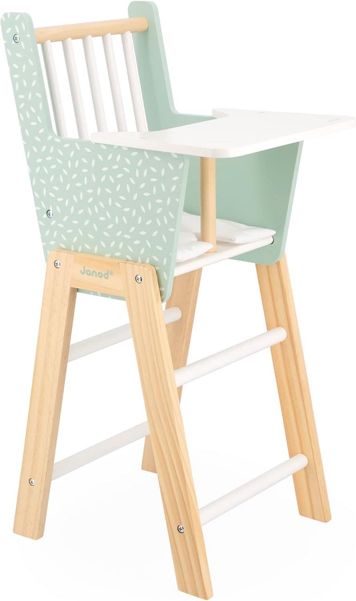 Houten Hoge Stoel voor Poppen - Zen Imitatiespeelgoed voor Kinderen