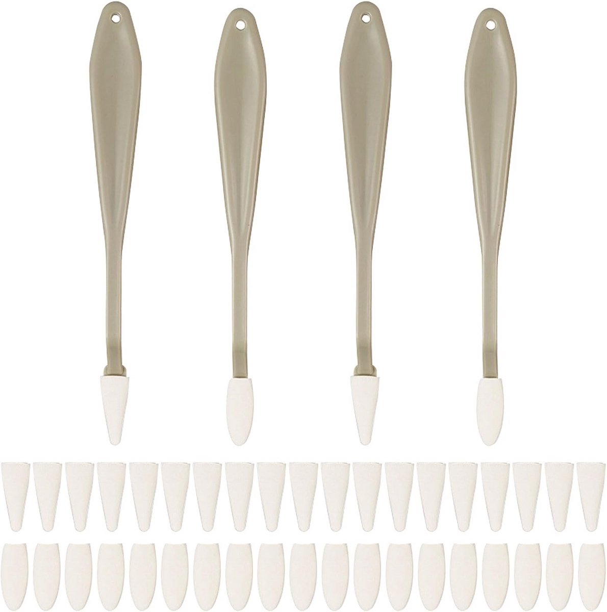 Schets Wisser Set met 4 Stuks en 40 Sponskoppen - Perfect voor Kunstenaars en Schilderen