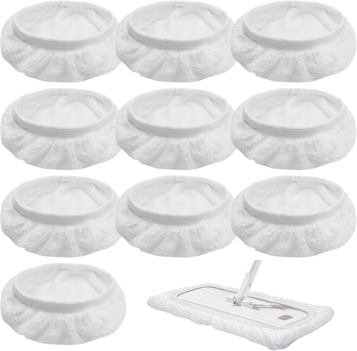 10 Stuks Stoommop Pads, Universele Wasbare Stoomreiniger Accessoires