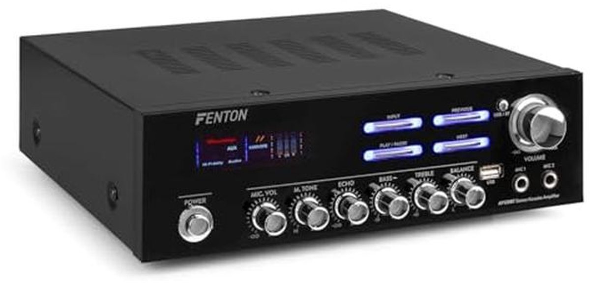 Hifi-versterker met Bluetooth en USB – 120w RMS Krachtige Stereo Amplifier