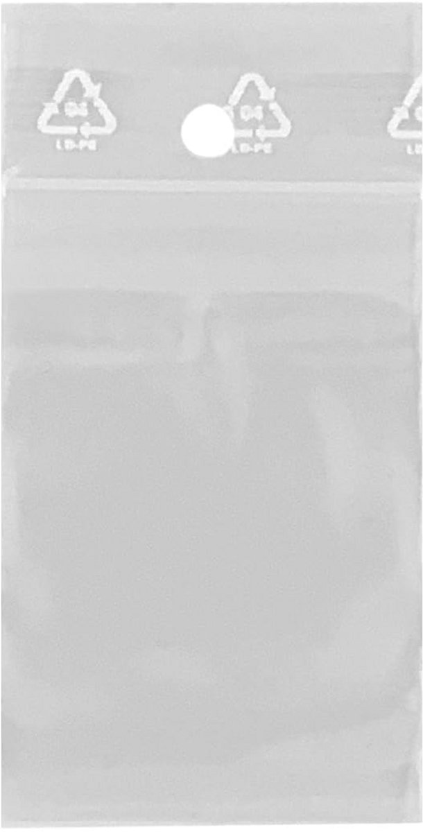 500x hersluitbare zakjes 40x60mm - Voedselveilig & Waterdicht - Druksluitzakken
