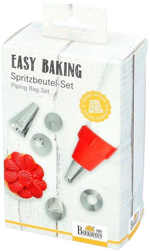 Easy Baking Spuitzak Met 6 Spuitmondjes En Adapter — afbeelding 3