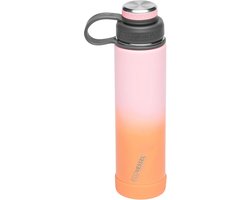 Geïsoleerde roestvrijstalen waterfles van 24 oz - TriMax® met dubbele deksel en zeef - Coral Sands