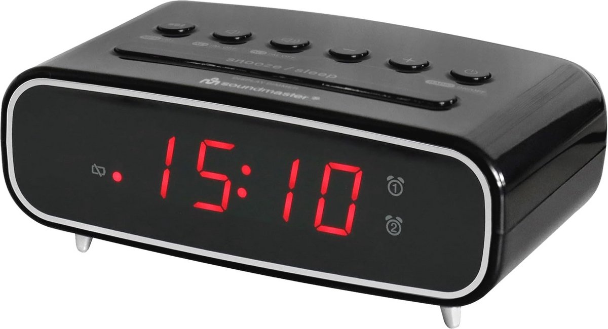 Digitale Radioalarmklok met Dubbel Alarm en Dimbaar LCD Scherm