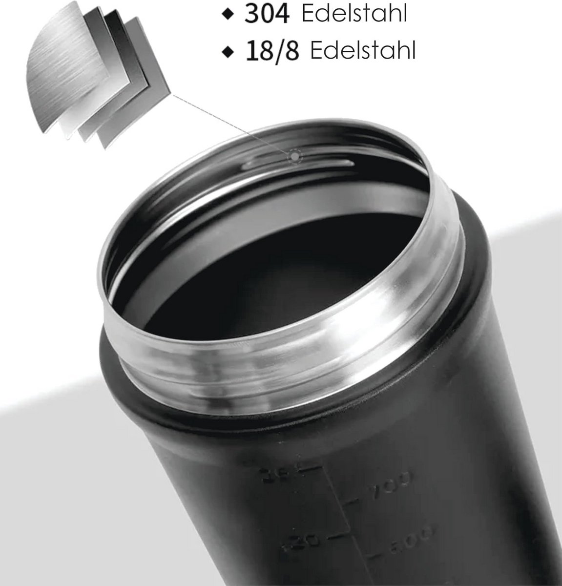 Individueel gegraveerde roestvrijstalen shaker 750 ml – Lekvrij en vaatwasmachinebestendig voor eiwitshakes en smoothies