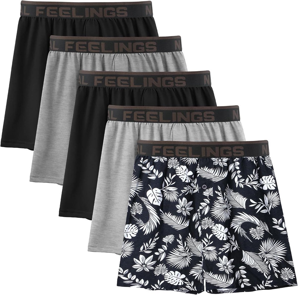 Heren Boxershorts - 100% Katoen Geweven Ondergoed - Comfortabel & Ademend