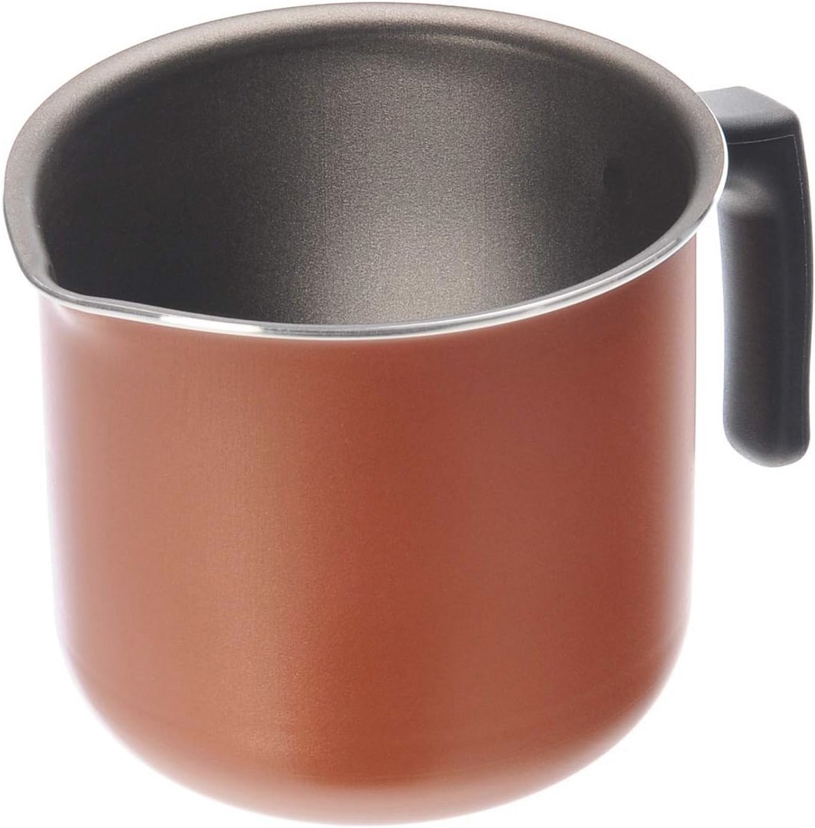 14 cm milkpan van aluminium met anti-aanbaklaag en thermische handgrepen
