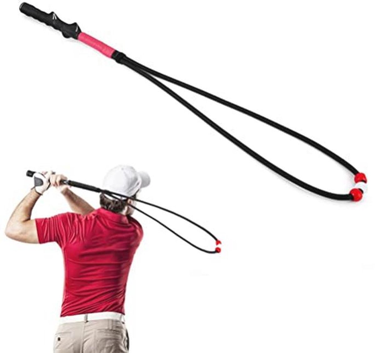Golf Swing Trainingshulpmiddel - Verstelbare Swing Trainer voor Verbetering van Houding en Ritme