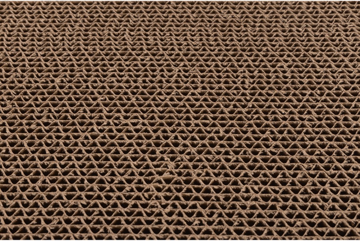 Beeztees Ilano - Krabkarton - Papier - Wit Bruin - 48,5x12x5 cm