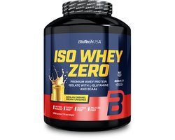 BioTechUSA Iso Whey Zero | Premium wei-eiwitisolaat | Grasgevoerd | Enzymvrij | Suiker- en glutenvrij, 1816 g, Catalaanse Karamelcrème