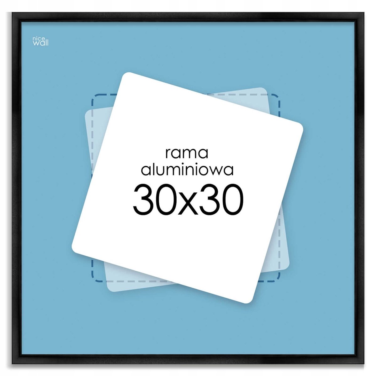 Zwarte Aluminium Fotolijst 30x30 cm - Stijlvol en Duurzaam