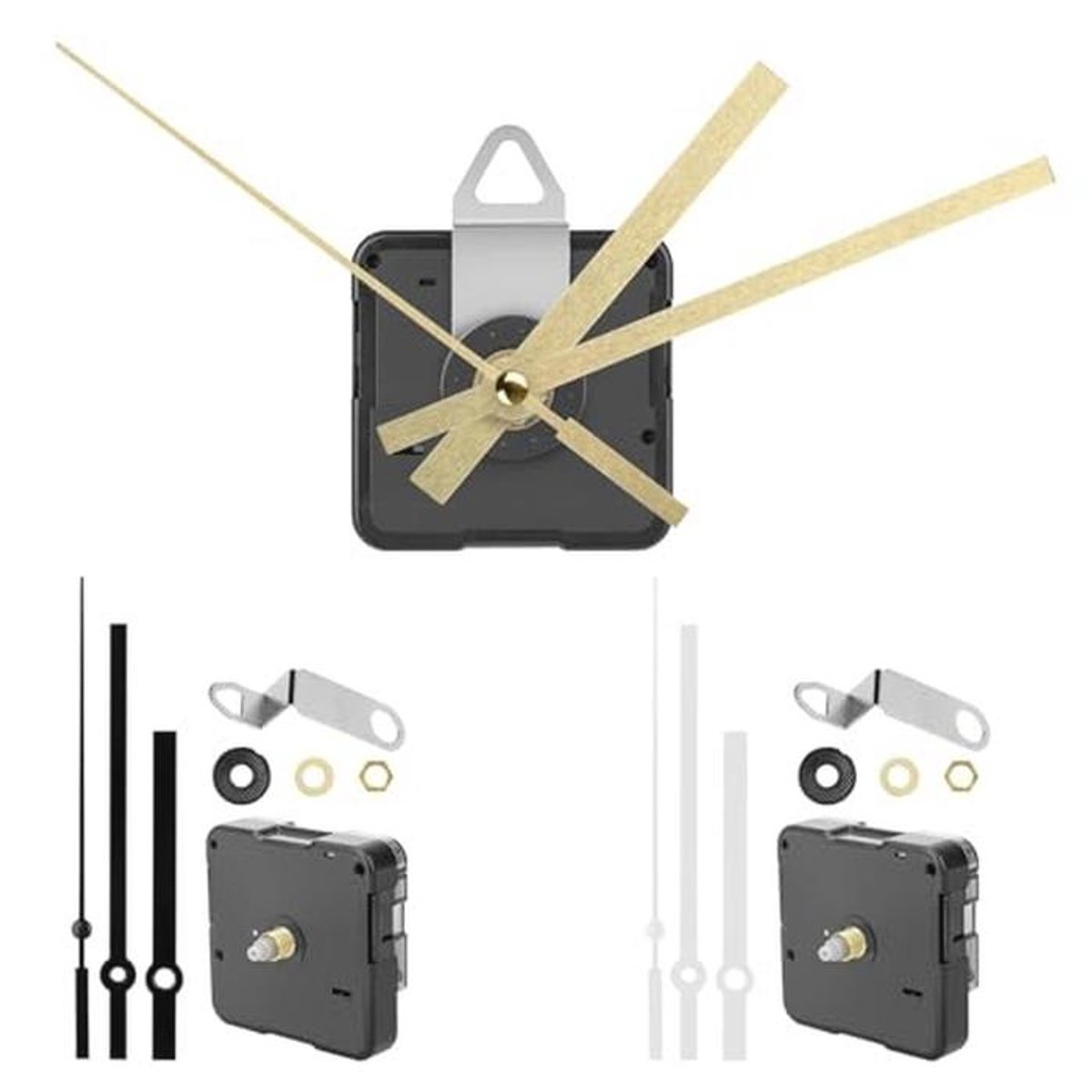 Quartz Klokmechanismen - 3 Stuks Voor DIY Klokreparatie en Vervanging