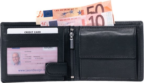 Portemonnee heren - Portefeuille heren - Portemonnee jongens - Cadeau voor man - Heren portemonnee - Cadeau voor hem - Cadeau voor man verjaardag - Mannen cadeautjes - Portemonnee online kopen - Cadeau man verjaardag - Gadgets - Cadeau - Sale - Leer