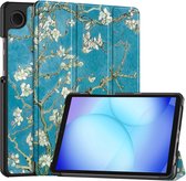 Samsung Galaxy Tab A9 Plus Cover Book Case Case Luxe Cover - Coque Samsung Galaxy Tab A9+ - Fleur