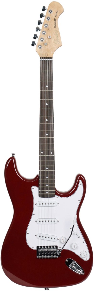 Fazley FST118DR elektrische gitaar rood