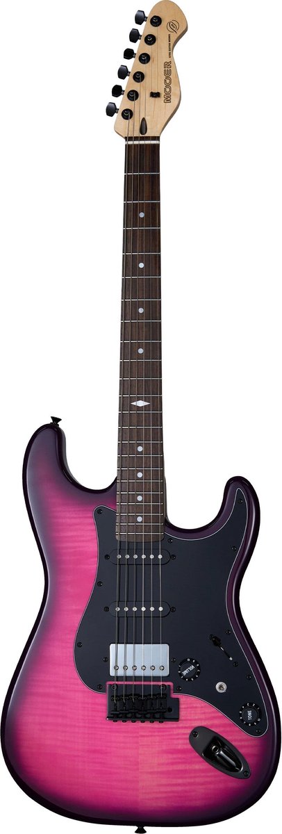 Mooer MSC31 Pro Guitar Purple Burst elektrische gitaar met gigbag