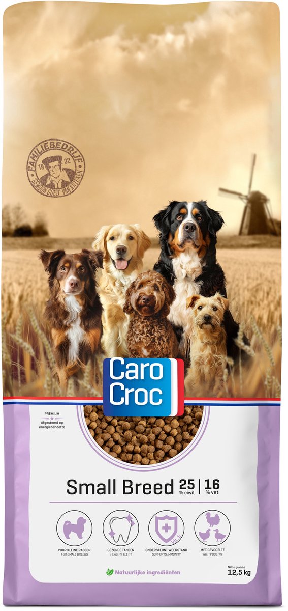 Carocroc Premium Small Breed 25/16 125 kg - Hond